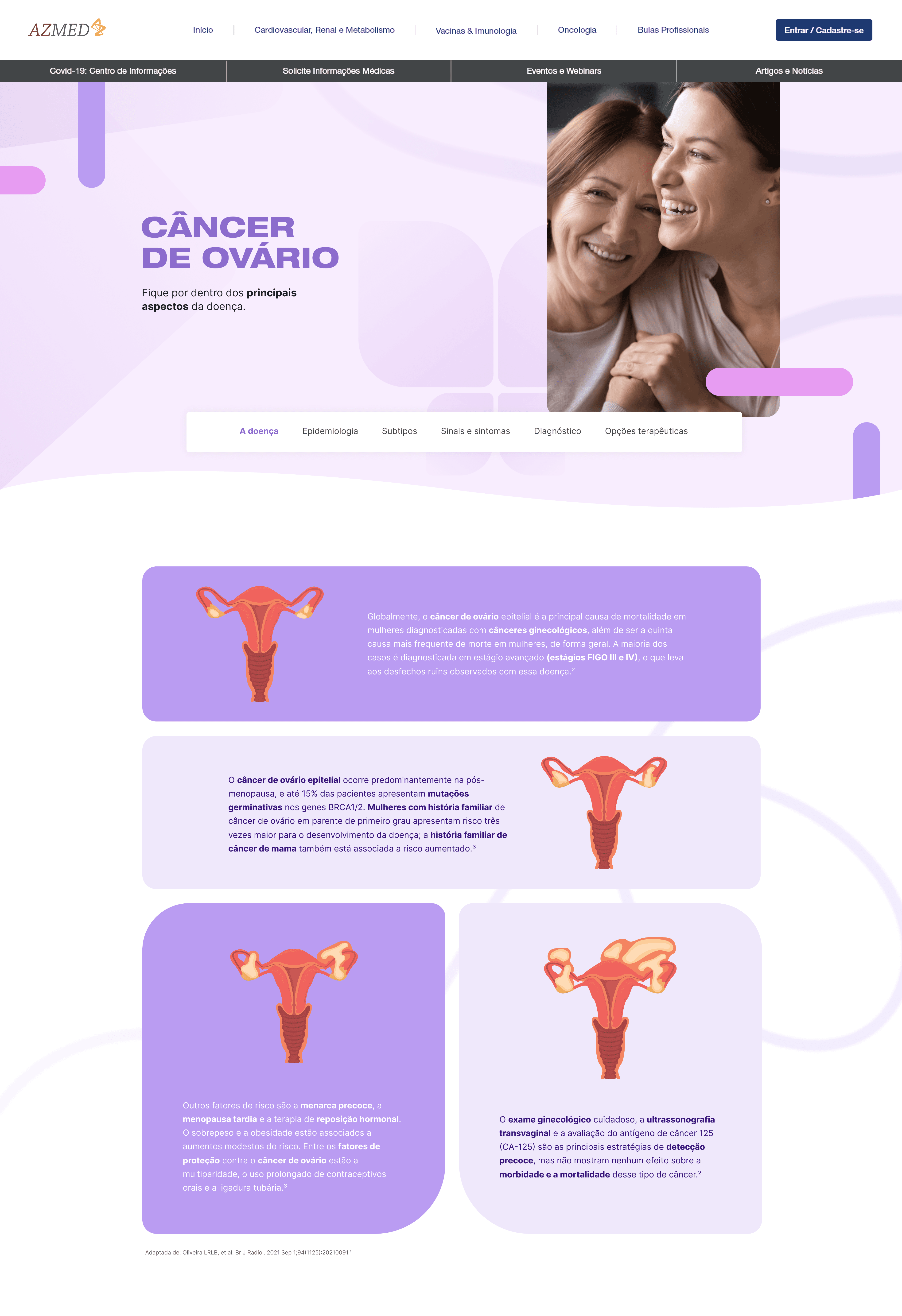 Câncer de Ovário capa